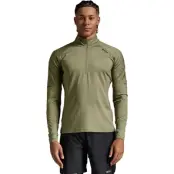 2XU Aero 1/2 Zip M Mellanlager Tröja Hunter Green/Black Reflective, L
