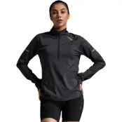 2XU Aero 1/2 Zip W Mellanlager Tröja Black/Silver Reflective, M