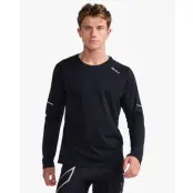 2XU Aero L/S Men Black/Silver Reflective