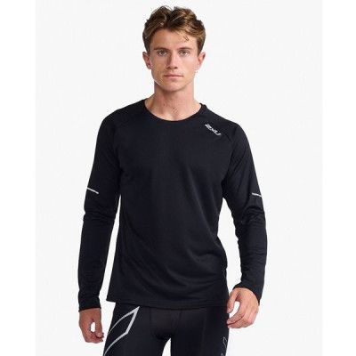 2XU Aero L/S Men Black/Silver Reflective