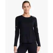 2XU Aero L/S Women Black/Silver Reflective