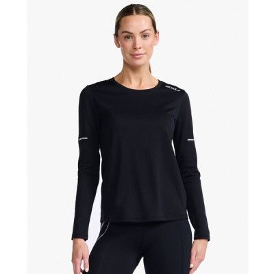 2XU Aero L/S Women Black/Silver Reflective