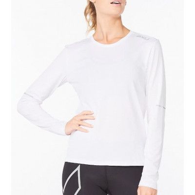 2XU Aero L/S Women White/Silver Reflective