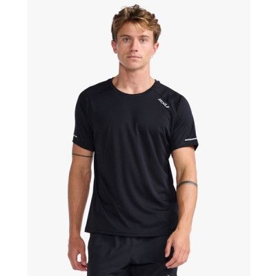 2XU Aero Tee Men Black/Silver Reflective