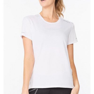 2XU Aero Tee White/Silver Reflective