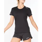 2XU Aero Tee Women Black/Silver Reflective