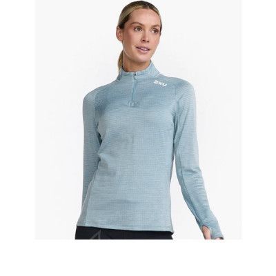 2XU Ignition 1/4 Zip Chambray/White Reflective