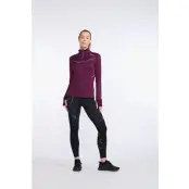 2XU Ignition 1/4 Zip Women Beet/Silver Reflective