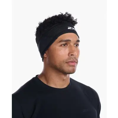 2XU Ignition Headband Black/Silver Reflective