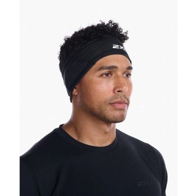 2XU Ignition Headband Black/Silver Reflective