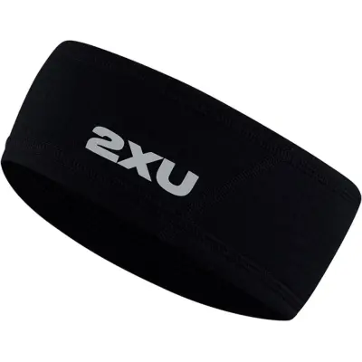 2XU Ignition Hyper-Haptic Headband U Pannband Black/Silver Reflective, ONE SIZE