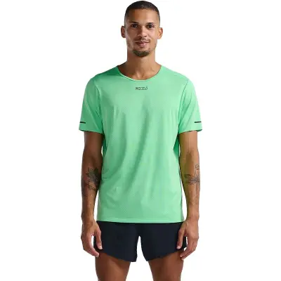 2XU Light Speed Tech Tee M -24 T-shirt Spring Green/Black Reflective, XL