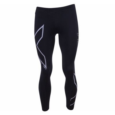 Hyoptikthermal Comp Tights-M, Black/Silver Reflective Logo, Mt,  2xu