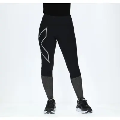 Mid-Rise Refl. Comp Tight-W, Black/Silver Reflective, Xs,  2xu