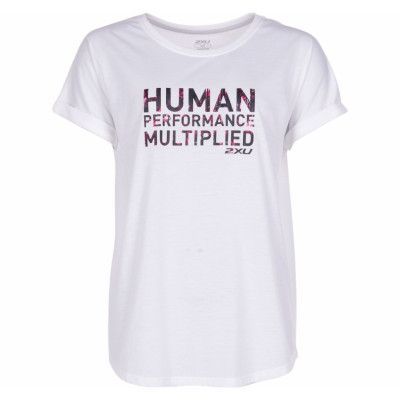 urban ext sleeve crew tee-w, white/white, l,  2xu