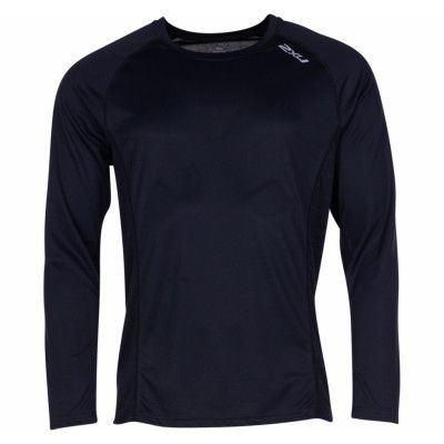 xvent l/s top-m, black/black, l,  2xu