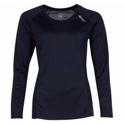 xvent l/s top-w, black/black, l,  2xu