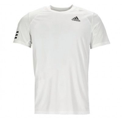 Club 3-Stripe T-Shirt, 000/White, S,  Tränings-T-Shirts