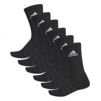 Cush Crw 6pp, Black/Black/Black/Bla, L,  Bomullsstrumpor