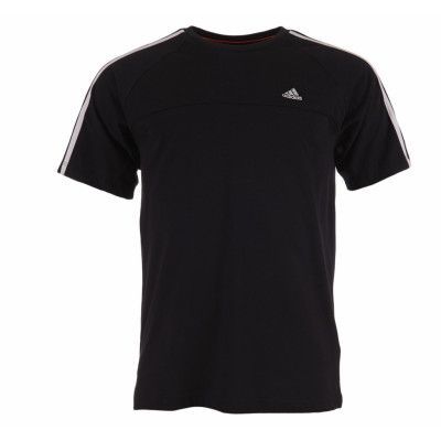 Ess 3s Crew T, Black/Whit, M,  Adidas