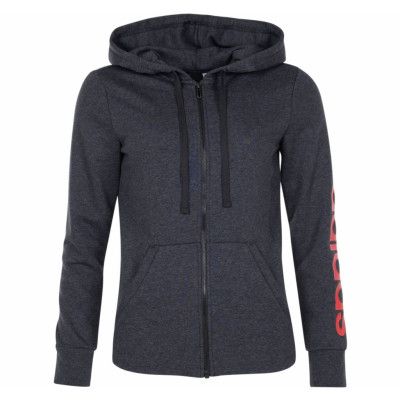 Ess Lin Fz Hd, Dgreyh/Reacor, M,  Adidas Kläder