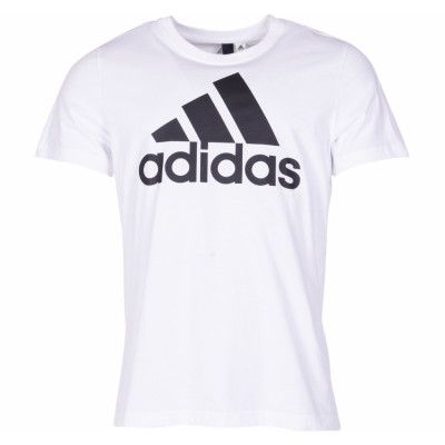 ess linear tee, white/black, xl,  adidas kläder