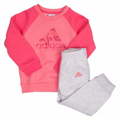 i e logo jog fl, chapnk/reapnk/vivber, 98,  adidas kläder