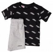 I Fav Ss Set, Black/White/Mgreyh, 62, Joggingset