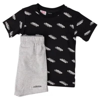 I Fav Ss Set, Black/White/Mgreyh, 62,  Joggingset