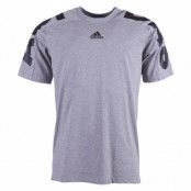 Lin 3s Tee, Coreheath/Black, L,  Adidas