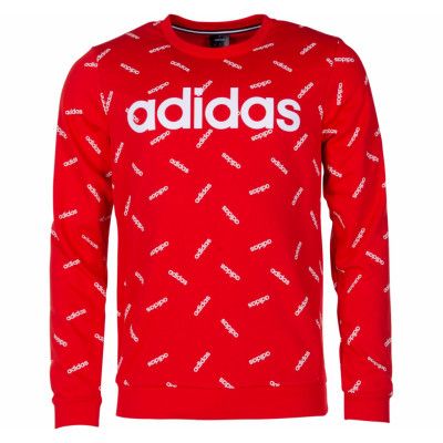 M Aop Swt, Actred/White, M,  Adidas Kläder