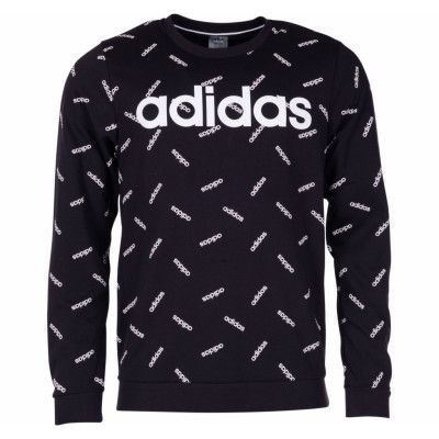 M Aop Swt, Black/White, L,  Adidas Kläder