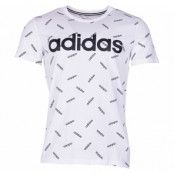 M Aop Tee, White/Black, M,  T-Shirts