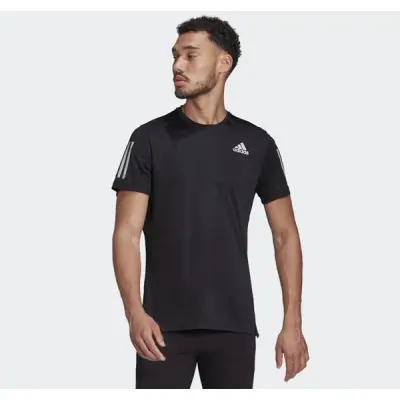 Own The Run Tee, Black/Refsil, M,  Löparkläder