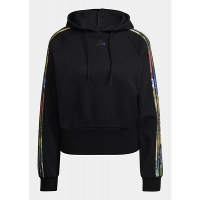 W Aop Hd, Black/Multco/Purmet, Xl,  Hoodies