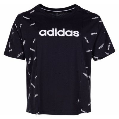 W Aop Tee, Black/White, L,  T-Shirts