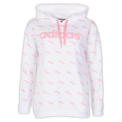 W Fav Hdy, White/Glopnk, Xl,  Adidas Kläder