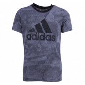 Yb Ess Aop Tee, Coreheath/Black, 164,  Adidas