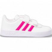 Vl Court 2.0 Cmf I, Ftwwht/Shopnk/Ftwwht, 18,  Adidas Skor