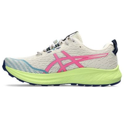 Asics Fuji Lite 4 Shoes Women Birch/Hot Pink