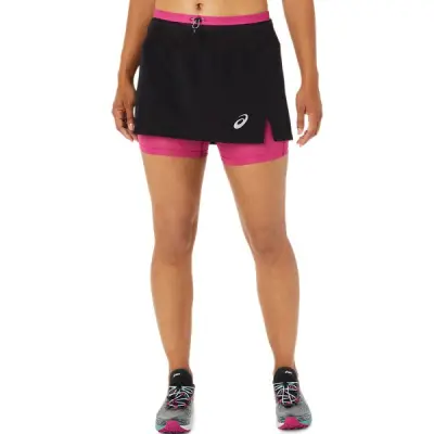 Asics Fujitrail Skort Women Performance Black/Fuchsia Red