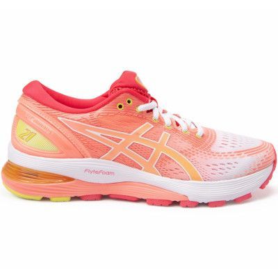 Gel-Nimbus 21, White/Sun Coral, 37