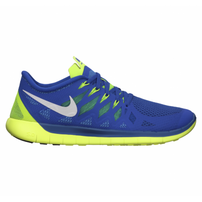 Nike Free 5.0, Hypr Cblt/White-Vlt-Elctrc Grn, 42