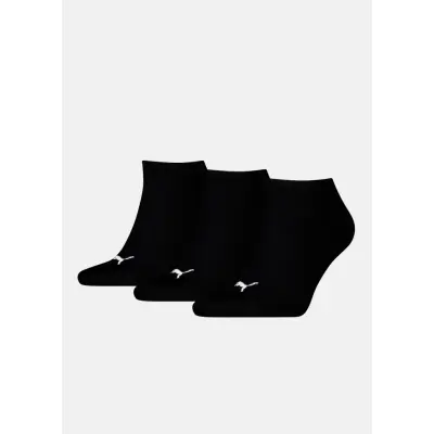 Puma Unisex Sneaker Plain 3p, Black, 35-38,  Bomullsstrumpor