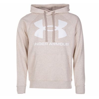 Ua Rival Fleece Big Logo Hd, Highland Buff Light Heather, S,  Under Armour