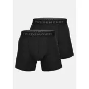 Active Boxer Shorts 2-Pack, Black/Black, L, Underkläder