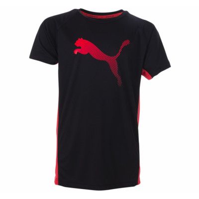 Active Rapid Cat Graphic Tee, Puma Black, 128,  Puma