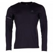 Agile Ls Tee M-Black--, Black, L,  Salomon