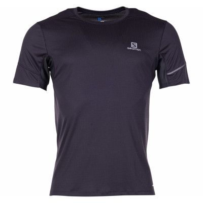 Agile Ss Tee M, Black, S,  Salomon