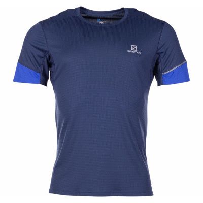 Agile Ss Tee M, Dress Blue, L,  Salomon